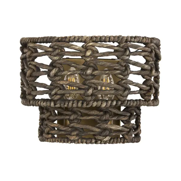 Silencio 2-Light Wall Wall Sconce in Riviera Brass by Breegan Jane - Image 2