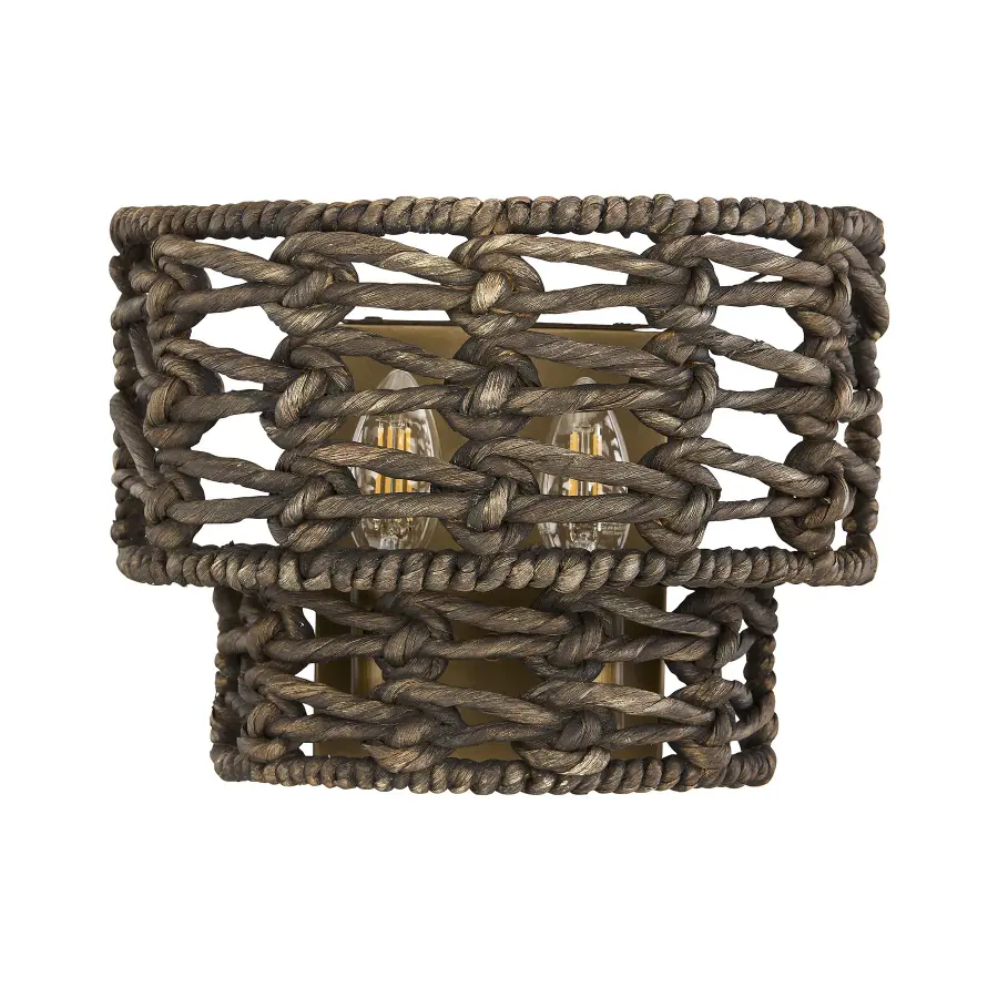 Silencio 2-Light Wall Wall Sconce in Riviera Brass by Breegan Jane - Image 2