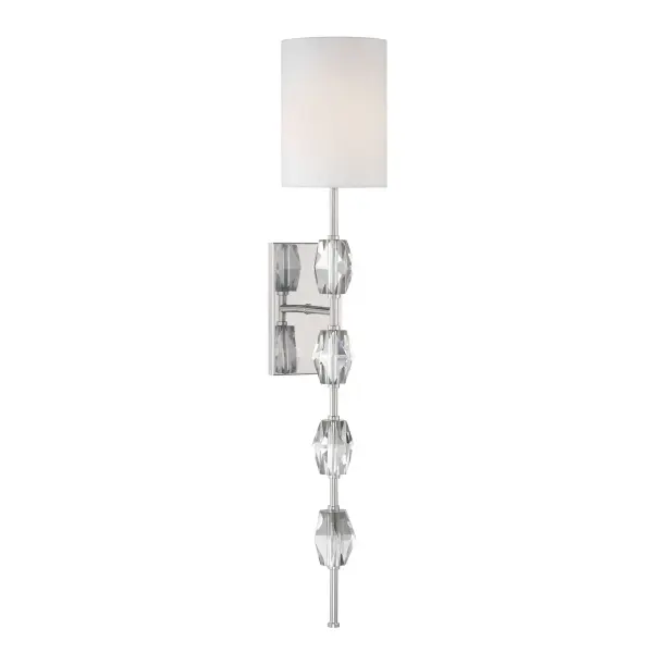 Sebring 1-Light Wall Sconce in Polished Nickel - Image 1
