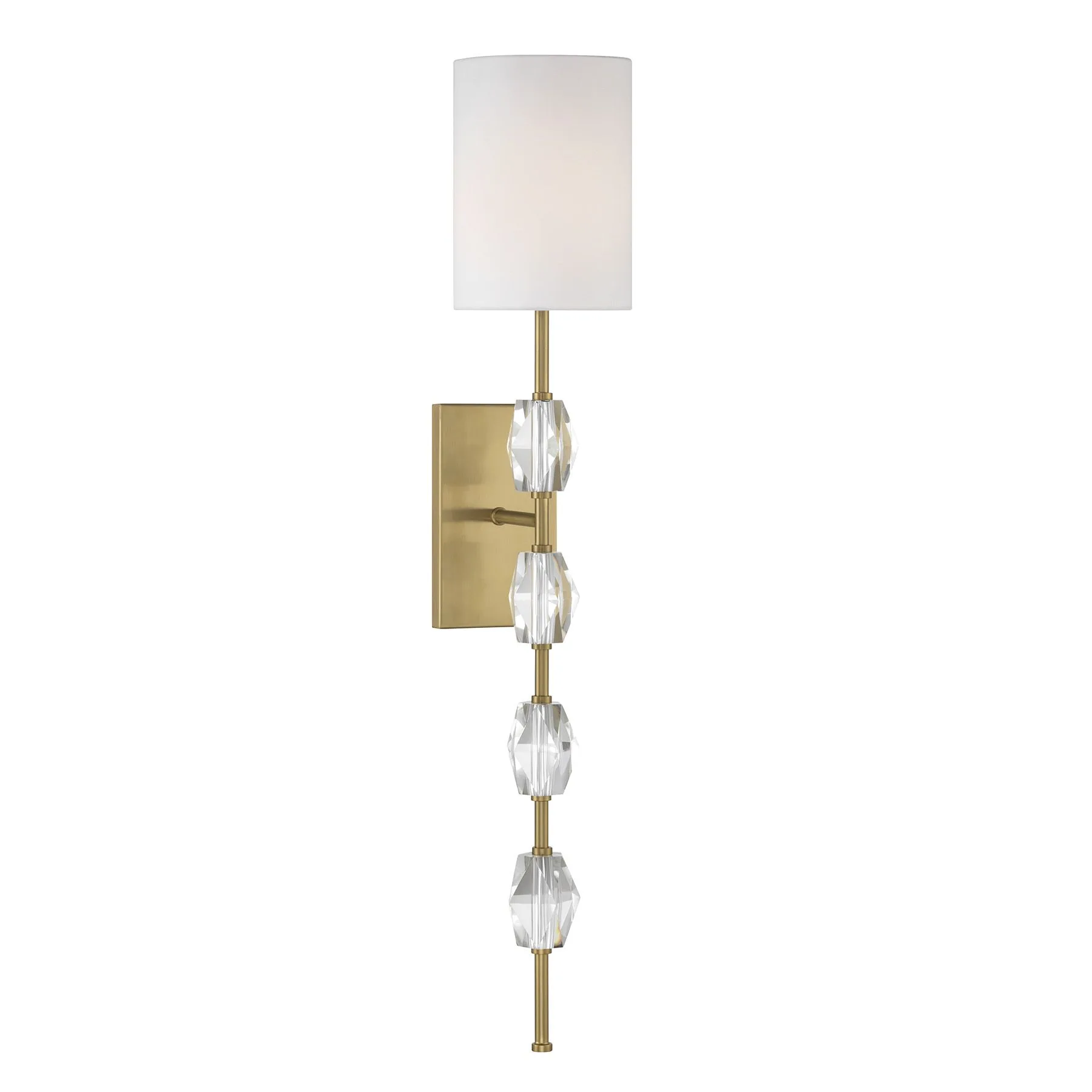 Sebring One Light Wall Sconce in Warm Brass