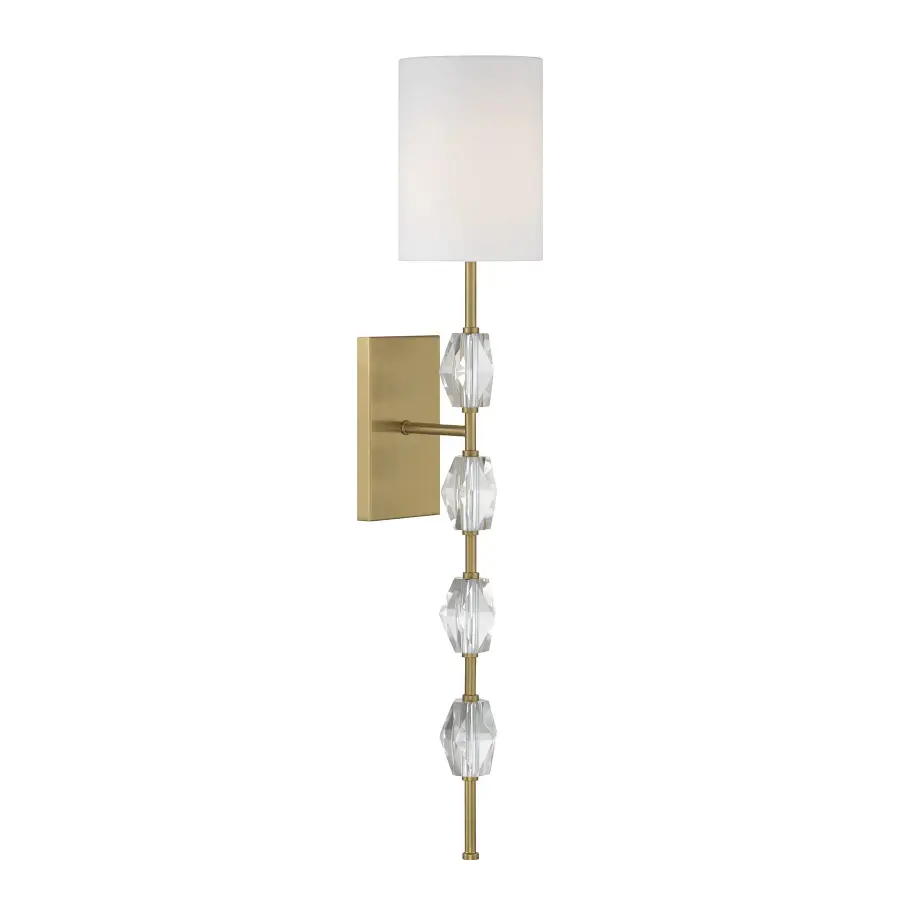 Sebring One Light Wall Sconce in Warm Brass - Image 4