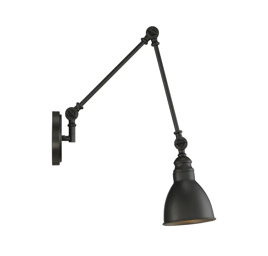 Dakota 1-Light Adjustable Wall Sconce in Matte Black - Image 3