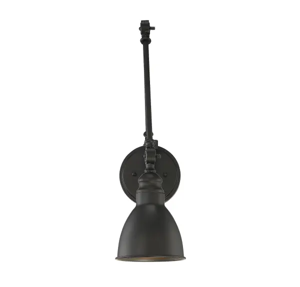 Dakota 1-Light Adjustable Wall Sconce in Matte Black - Image 5