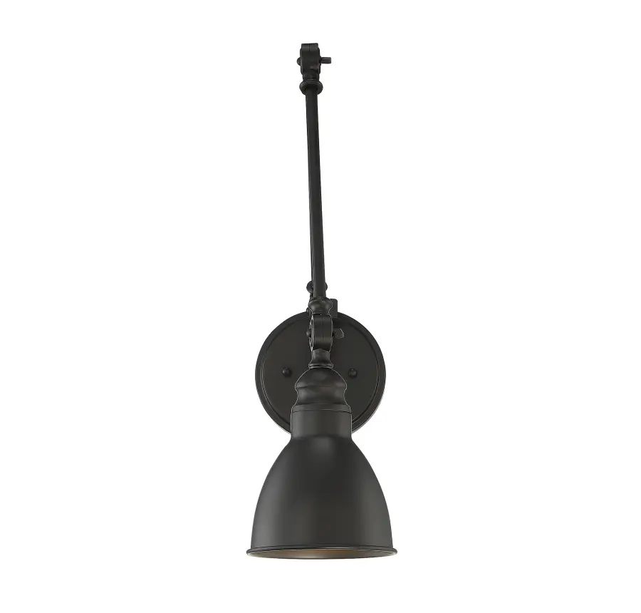 Dakota 1-Light Adjustable Wall Sconce in Matte Black - Image 5