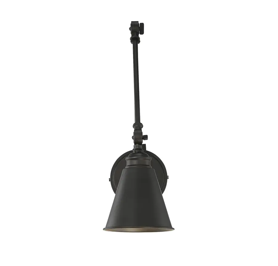 Morland 1-Light Adjustable Wall Sconce in Matte Black - Image 5