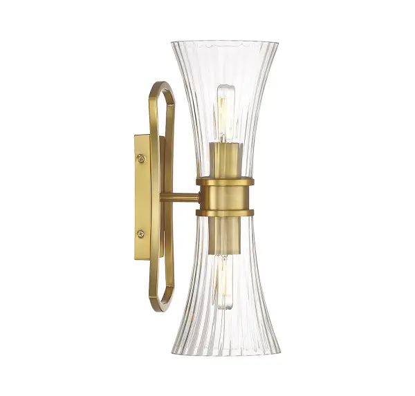 Bennington 2-Light Wall Sconce in Warm Brass - Image 5