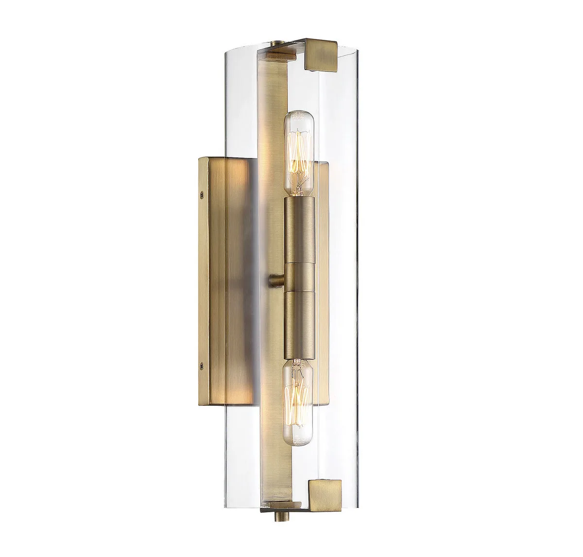 Winfield Two Light Wall Sconce in Warm Brass