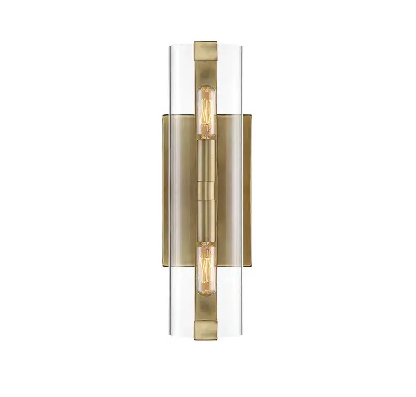 Winfield Two Light Wall Sconce in Warm Brass - Image 6