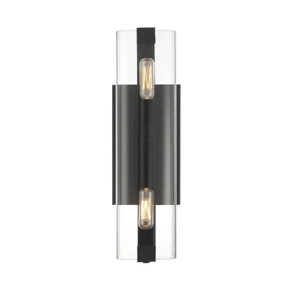 Winfield 2-Light Wall Sconce in Matte Black - Image 3