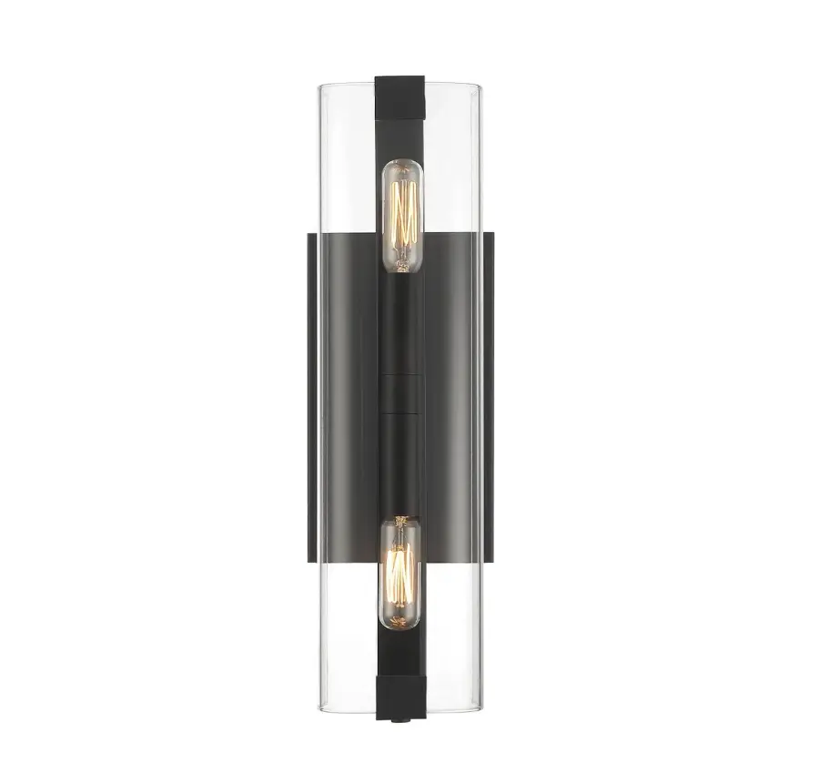 Winfield 2-Light Wall Sconce in Matte Black - Image 3