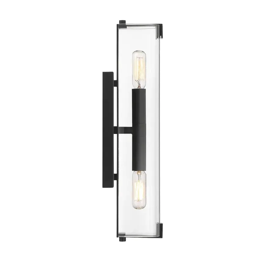 Winfield 2-Light Wall Sconce in Matte Black - Image 5