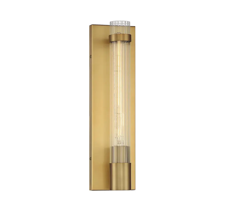 Willmar One Light Wall Sconce in Warm Brass - Image 1