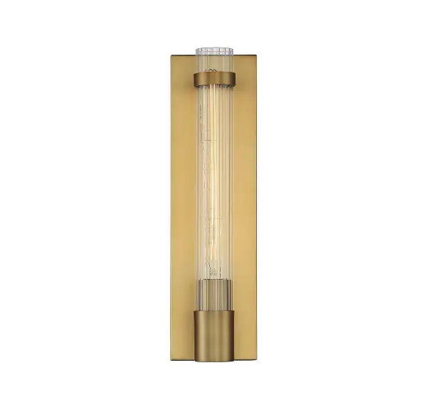 Willmar One Light Wall Sconce in Warm Brass - Image 3