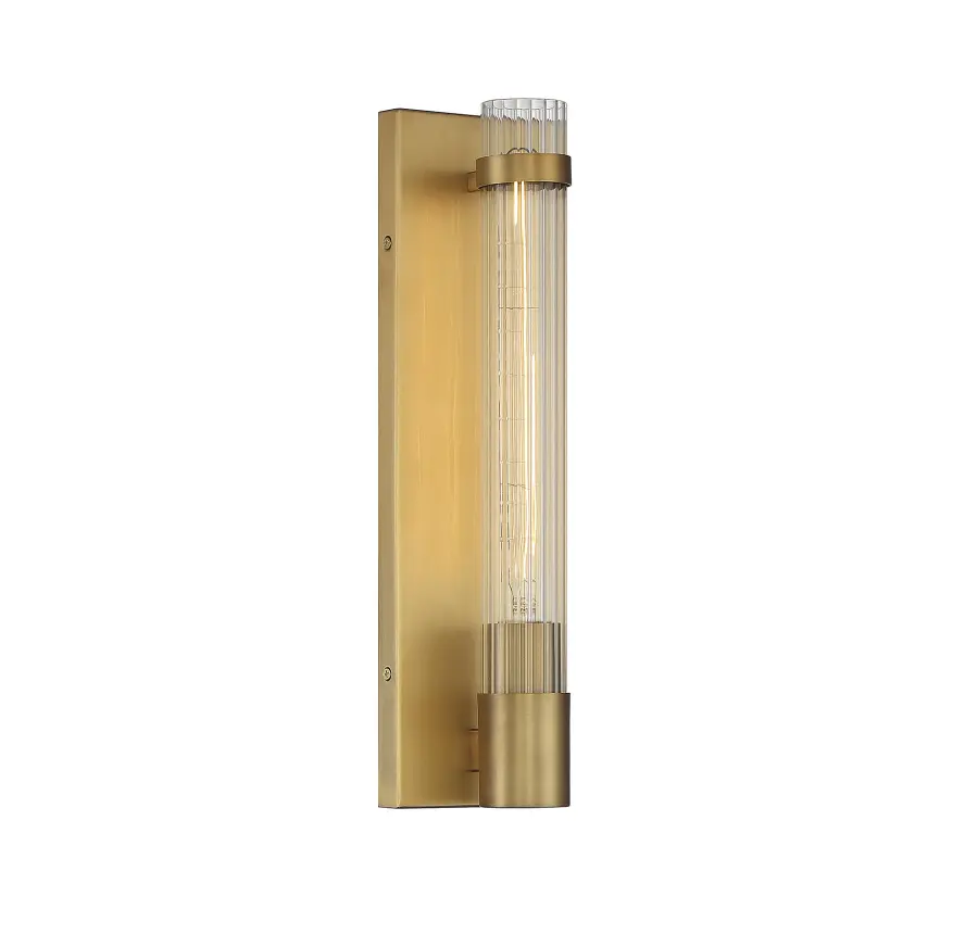 Willmar One Light Wall Sconce in Warm Brass - Image 4