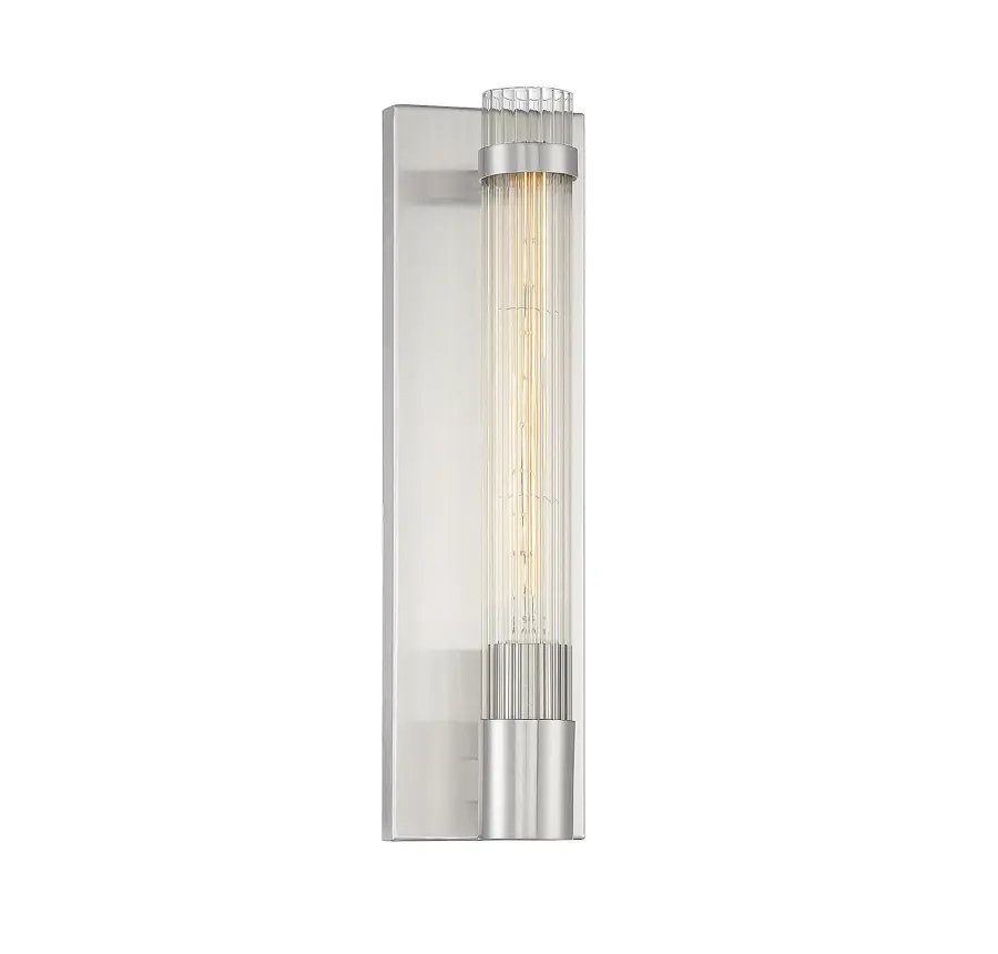 Willmar 1-Light Wall Sconce in Satin Nickel - Image 1