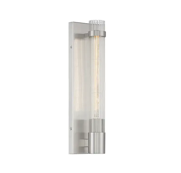 Willmar 1-Light Wall Sconce in Satin Nickel - Image 4