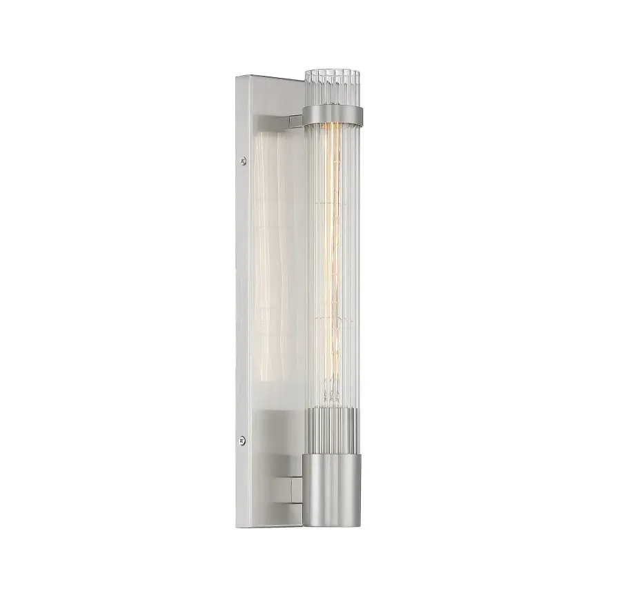 Willmar 1-Light Wall Sconce in Satin Nickel - Image 4