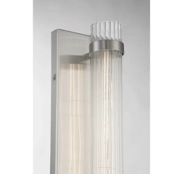 Willmar 1-Light Wall Sconce in Satin Nickel - Image 6