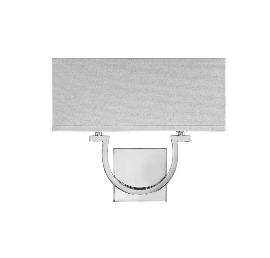Rhodes Two Light Wall Sconce in Polished Nickel - Image 2