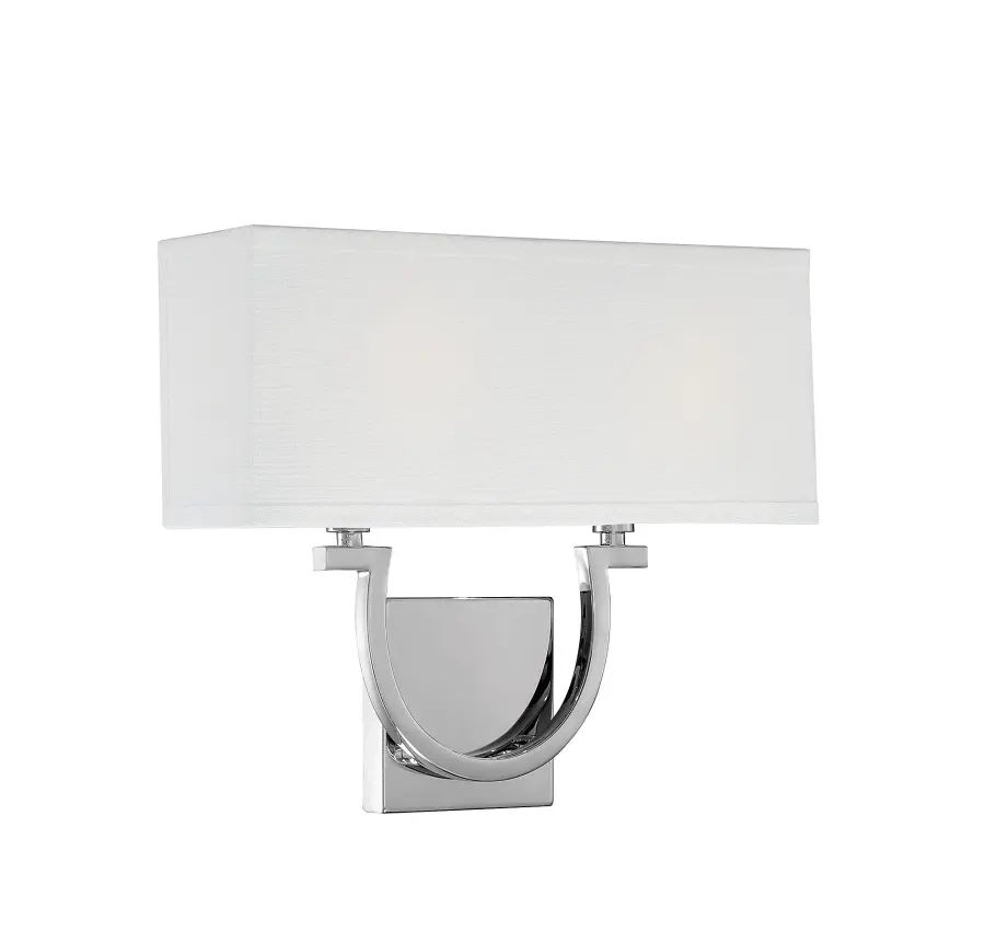 Rhodes Two Light Wall Sconce in Polished Nickel - Image 4