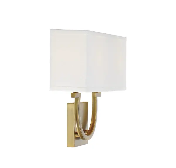 Rhodes 2-Light Wall Sconce in Warm Brass - Image 5