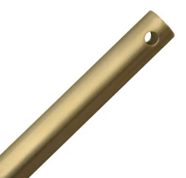 This 18-inch downrod provides the perfect extension for ceiling fans in rooms with higher ceilings, ensuring optimal air circulation. The warm brass finish adds a sophisticated touch that complements traditional and transitional interiors.