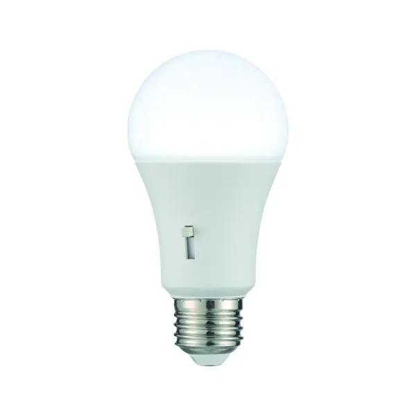 This A19 LED bulb delivers warm 2700K light with excellent 90 CRI color rendering. At 881 lumens and only 8.8 watts, it provides energy-efficient illumination with a 25,000-hour lifespan. Dimmable and damp-rated for versatile use.