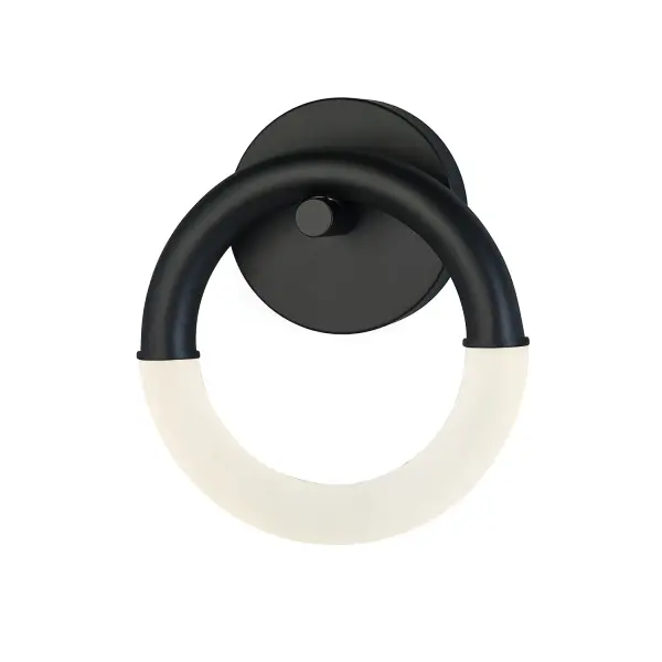Collection: Acryluxe Finish: Matte Black Glass: Frosted Acrylic Width: 10.25" Height: 11.50" Extension from Wall: 4.00" Canopy: 6" H x 6" W Maximum Wattage: 14.00 W Bulb Type: LED Light Source: LED Light Output: 980.00 lm Voltage: 120.00 V Safety Listing: UL/ETL Safety Rating: Damp ADA LED