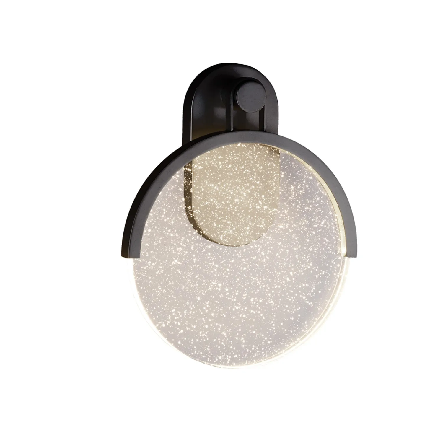 Acryluxe LED Outdoor Wall Sconce in Matte Black