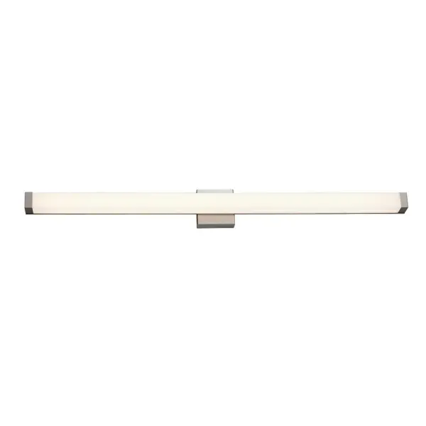 Collection: Acryluxe Finish: Brushed Nickel Glass: Opal Acrylic Width: 48.00" Height: 4.75" Extension from Wall: 2.50" Canopy: 4.75" Sq. Maximum Wattage: 35.00 W Bulb Type: LED Light Source: LED Light Output: 3150.00 lm Delivered Lumens: 2430.00 lm Voltage: 120.00 V Safety Listing: UL/ETL Safety Rating: Damp ADA LED