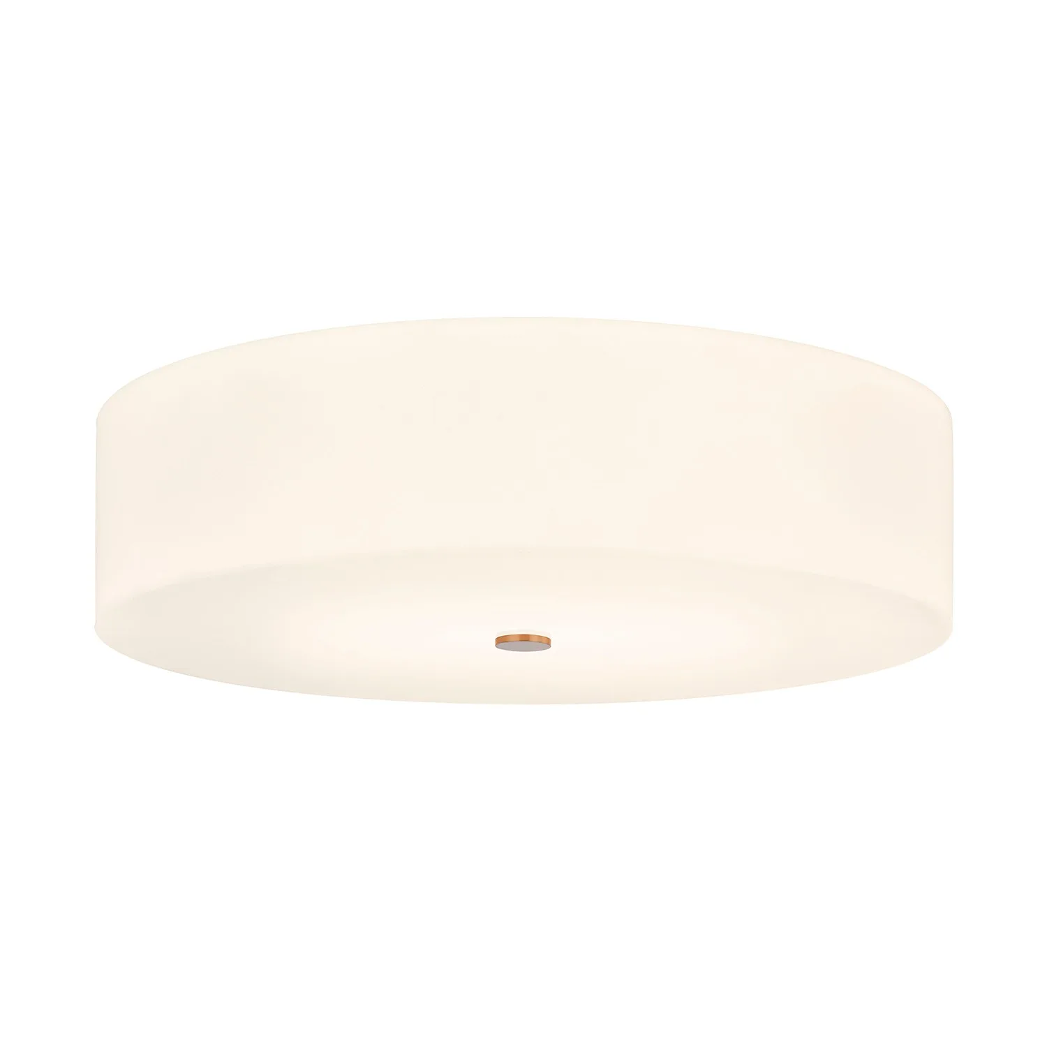 Acryluxe Six Light Flush-Mount in Brushed Brass