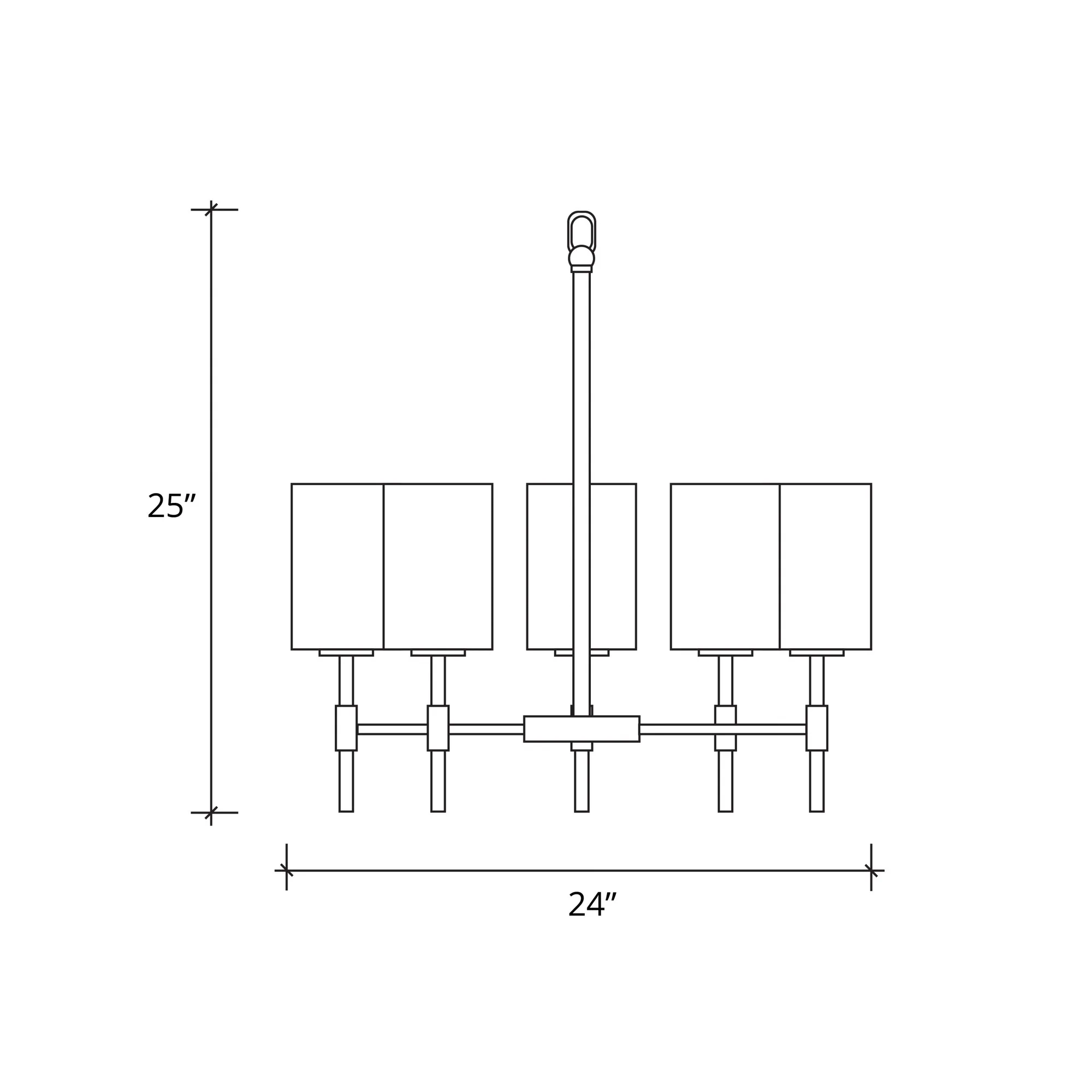 Union 5-Light Chandelier