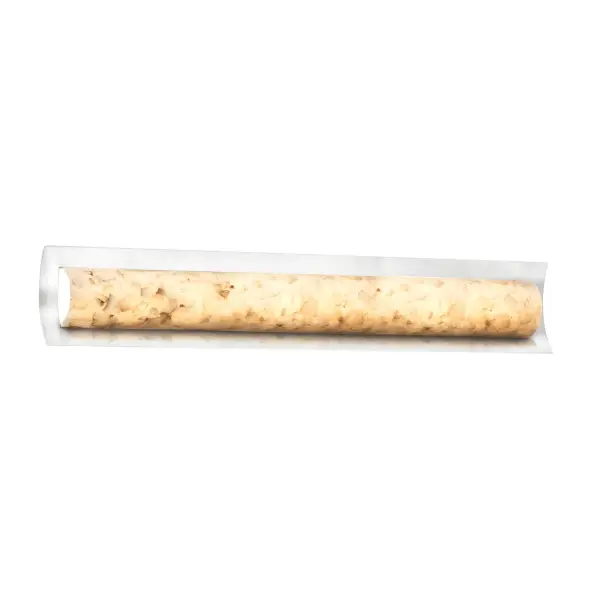 Collection: Alabaster Rocks Finish: Polished Chrome Glass: Shaved Alabaster Rocks Cast Into Resin Notes: Dedicated LED engine included Width: 30.00" Height: 5.00" Extension from Wall: 2.50" Top to Outlet: 15.00" Maximum Wattage: 23.00 W Bulb Type: LED Light Source: LED Light Output: 2100.00 lm Safety Listing: Damp Safety Rating: Damp ADA LED