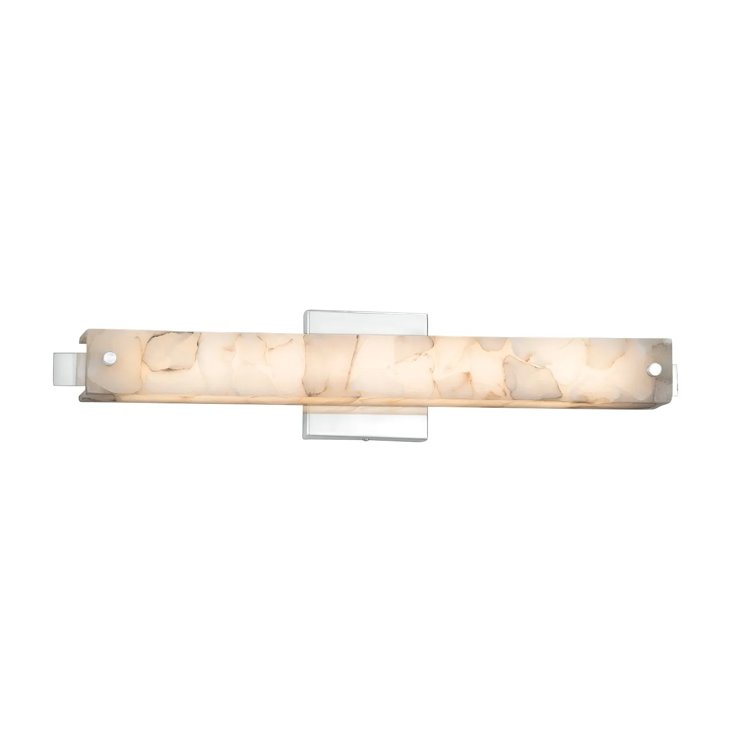 Alabaster Rocks LED Linear Bath Bar in Polished Chrome
