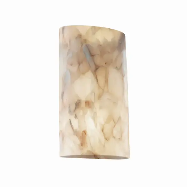 Collection: Alabaster Rocks Glass: Shaved Alabaster Rocks Cast Into Resin Notes: Also available in Brushed Nickel, Matte Black, Antique Brass, Polished Chrome finish. Width: 10.25" Height: 18.75" Extension from Wall: 4.00" Top to Outlet: 6.25" Number of Bulbs: 2 Maximum Wattage: 60.00 W Bulb Type: T10 Tube Bulb Base: Wedge Light Source: Fluorescent Safety Listing: Damp Safety Rating: Damp Energy Efficient ADA