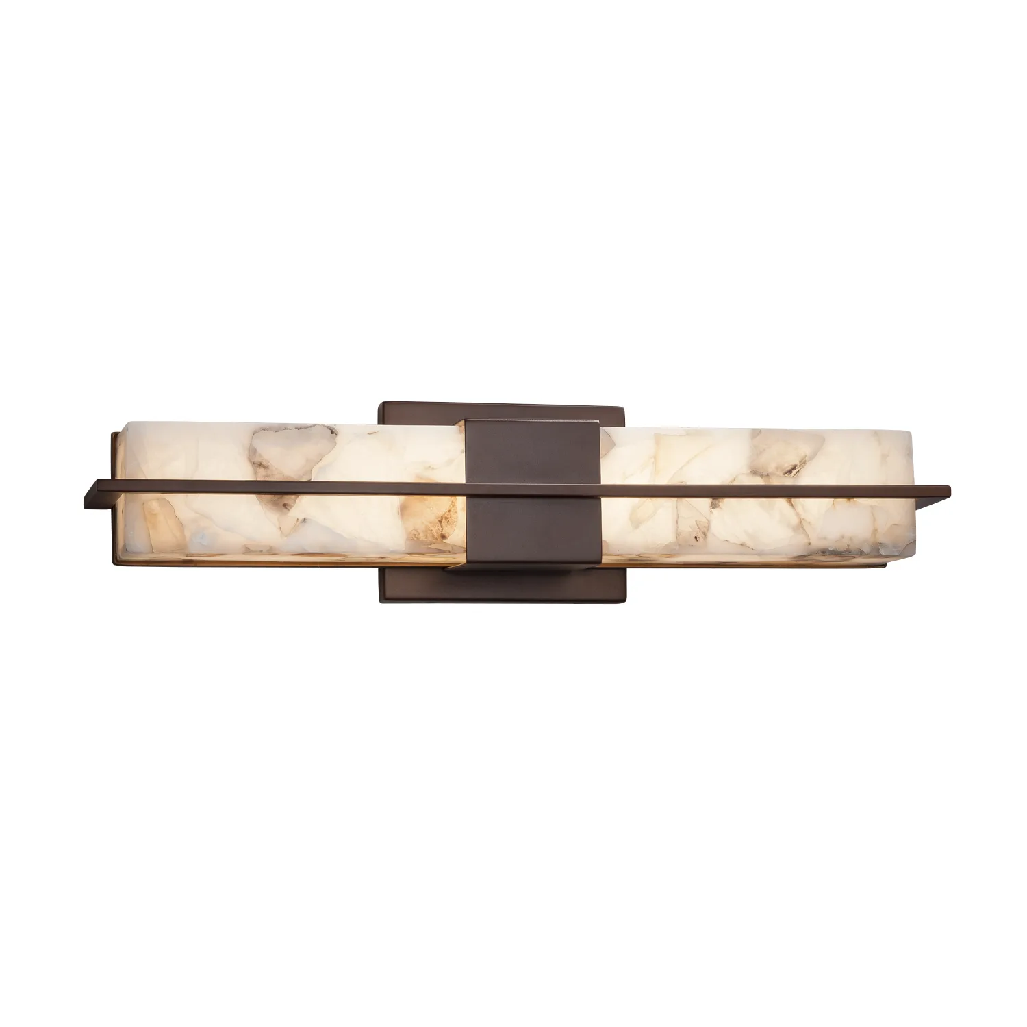 Alabaster Rocks LED Linear Bath Bar in Dark Bronze