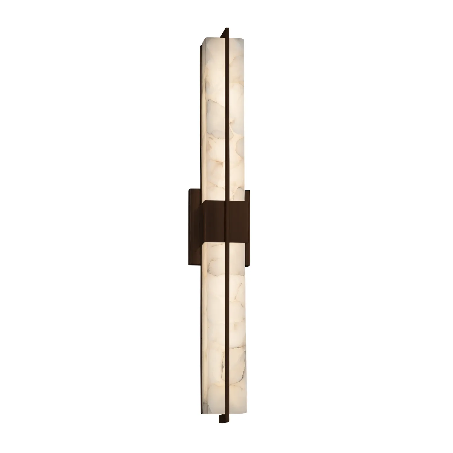 Alabaster Rocks LED Linear Bath Bar in Dark Bronze