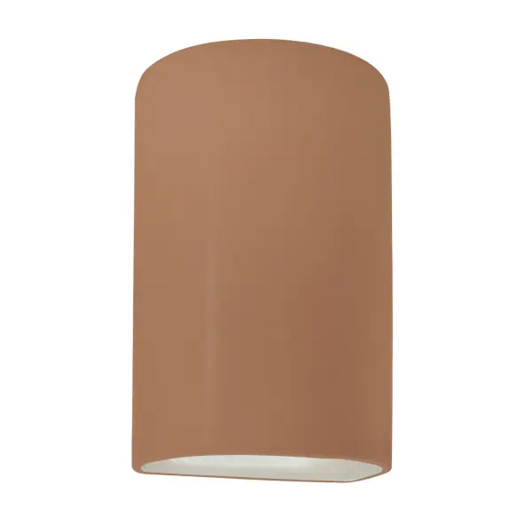 Collection: Ambiance Finish: Adobe Width: 5.75" Height: 9.50" Extension from Wall: 4.50" Number of Bulbs: 1 Maximum Wattage: 100.00 W Bulb Type: A19 Country of Origin: USA Safety Rating: Damp