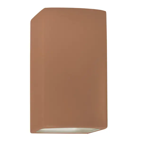 Collection: Ambiance Finish: Adobe Width: 7.25" Height: 13.50" Extension from Wall: 6.50" Number of Bulbs: 1 Maximum Wattage: 100.00 W Bulb Type: A19 Country of Origin: USA Safety Rating: Wet