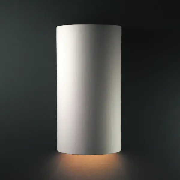 Collection: Ambiance Finish: Bisque Notes: This item is available in up to 30 hand-painted finishes, as well as unfinished ceramic bisque (BIS) which is paintable Width: 10.75" Height: 21.00" Extension from Wall: 6.75" Top to Outlet: 12.75" Number of Bulbs: 1 Maximum Wattage: 75.00 W Bulb Type: Par 30 Country of Origin: USA Safety Listing: Damp