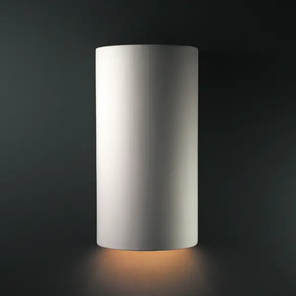 Collection: Ambiance Finish: Bisque Notes: This item is available in up to 30 hand-painted finishes, as well as unfinished ceramic bisque (BIS) which is paintable Width: 10.75" Height: 21.00" Extension from Wall: 6.75" Top to Outlet: 12.75" Number of Bulbs: 1 Maximum Wattage: 100.00 W Bulb Type: A19 Bulb Base: E26-Medium Country of Origin: USA Safety Listing: Wet