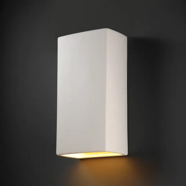 Collection: Ambiance Finish: Bisque Notes: This item is available in up to 30 hand-painted finishes, as well as unfinished ceramic bisque (BIS) which is paintable Width: 11.00" Height: 21.00" Extension from Wall: 6.75" Top to Outlet: 12.75" Number of Bulbs: 1 Maximum Wattage: 75.00 W Bulb Type: Par 30 Country of Origin: USA Safety Listing: Damp