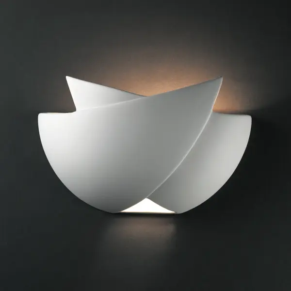 Collection: Ambiance Finish: Bisque Notes: This item is available in up to 30 hand-painted finishes, as well as unfinished ceramic bisque (BIS) which is paintable Width: 11.25" Height: 7.75" Extension from Wall: 5.25" Top to Outlet: 5.00" Number of Bulbs: 1 Maximum Wattage: 150.00 W Bulb Type: A21 Bulb Base: Medium Country of Origin: USA Safety Listing: Damp