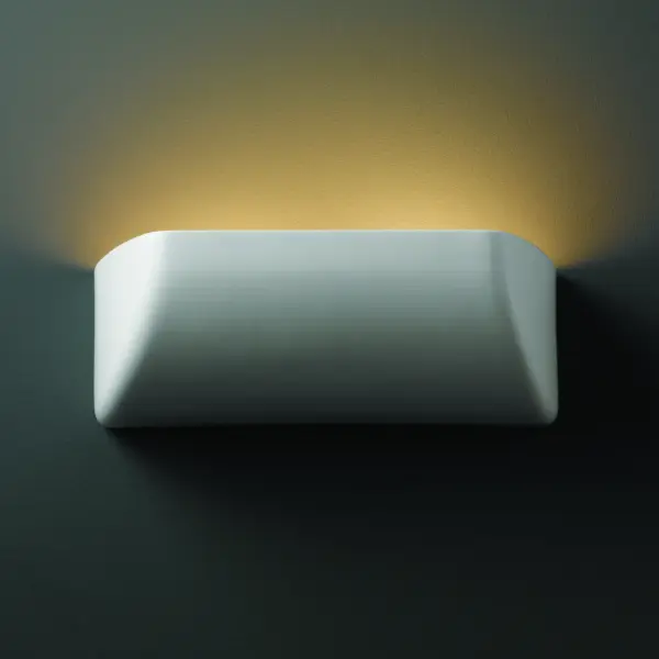 Collection: Ambiance Finish: Matte White Notes: This item is available in up to 30 hand-painted finishes, as well as unfinished ceramic bisque (BIS) which is paintable Width: 12.25" Height: 4.25" Extension from Wall: 5.50" Top to Outlet: 2.25" Number of Bulbs: 2 Maximum Wattage: 100.00 W Bulb Type: A19 Bulb Base: E26-Medium Country of Origin: USA Safety Listing: Damp