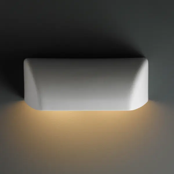 Collection: Ambiance Finish: Matte White Notes: This item is available in up to 30 hand-painted finishes, as well as unfinished ceramic bisque (BIS) which is paintable Width: 12.25" Height: 4.25" Extension from Wall: 5.50" Top to Outlet: 2.00" Number of Bulbs: 2 Maximum Wattage: 100.00 W Bulb Type: A-19 Bulb Base: E26-Medium Country of Origin: USA Safety Listing: Wet