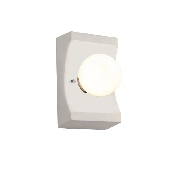 Collection: Ambiance Finish: Bisque Width: 5.00" Height: 8.00" Extension from Wall: 6.25" Number of Bulbs: 1 Maximum Wattage: 100.00 W Bulb Type: E26 Bulb Base: E26 Country of Origin: USA Safety Rating: Damp