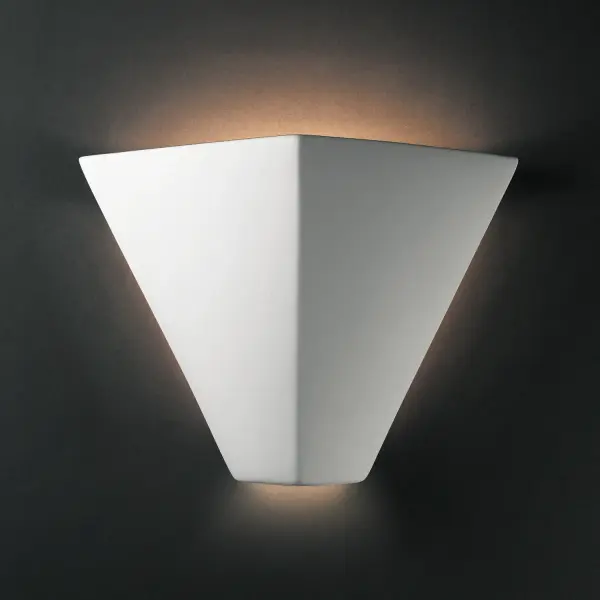 Collection: Ambiance Finish: Bisque Notes: This item is available in up to 30 hand-painted finishes, as well as unfinished ceramic bisque (BIS) which is paintable Width: 12.00" Height: 9.00" Extension from Wall: 4.00" Top to Outlet: 3.00" Number of Bulbs: 1 Maximum Wattage: 100.00 W Bulb Type: A19 Bulb Base: E26-Medium Country of Origin: USA Safety Listing: Damp ADA