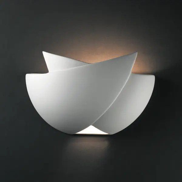 Collection: Ambiance Finish: Bisque Notes: This item is available in up to 30 hand-painted finishes, as well as unfinished ceramic bisque (BIS) which is paintable Width: 11.25" Height: 7.00" Extension from Wall: 4.00" Top to Outlet: 5.00" Number of Bulbs: 1 Maximum Wattage: 100.00 W Bulb Type: A19 Bulb Base: E26-Medium Country of Origin: USA Safety Listing: Damp ADA