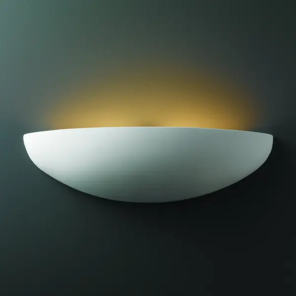 Collection: Ambiance Finish: Bisque Notes: This item is available in up to 30 hand-painted finishes, as well as unfinished ceramic bisque (BIS) which is paintable Width: 19.00" Height: 5.00" Extension from Wall: 4.00" Top to Outlet: 3.00" Number of Bulbs: 2 Maximum Wattage: 100.00 W Bulb Type: A19 Bulb Base: E26-Medium Country of Origin: USA Safety Listing: Damp ADA