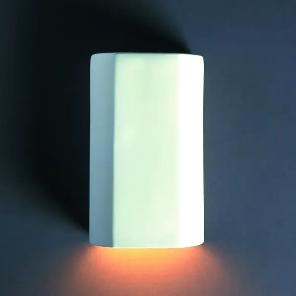 Collection: Ambiance Finish: Bisque Notes: This item is available in up to 30 hand-painted finishes, as well as unfinished ceramic bisque (BIS) which is paintable Width: 5.75" Height: 9.25" Extension from Wall: 4.00" Top to Outlet: 4.75" Number of Bulbs: 1 Maximum Wattage: 100.00 W Bulb Type: A19 Bulb Base: E26-Medium Country of Origin: USA Safety Listing: Damp ADA